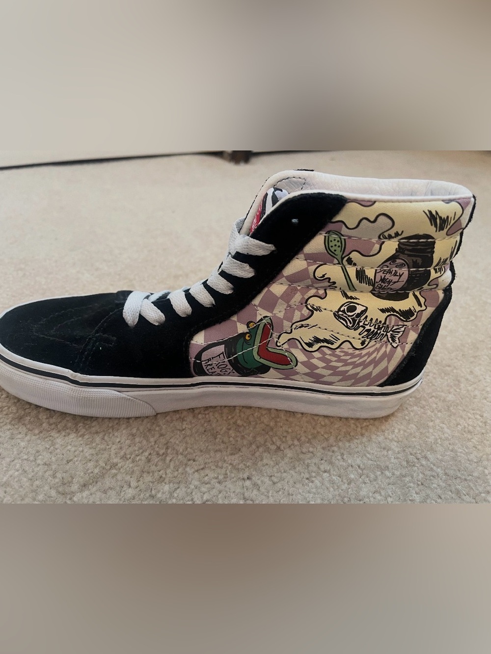 Vans x Disney Tim Burton Nightmare Before Christmas Sk8-Hi 7.5 Jack Sally